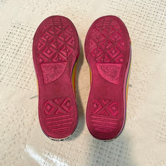 Converse platform rainbow Chuck Taylor All Star Sneakers 9.5 SHELF 5021 - Picture 2 of 8